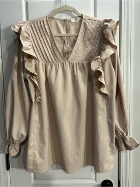 entro Blouse in Beige